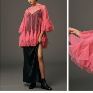 Anthropologie mini tulle layer